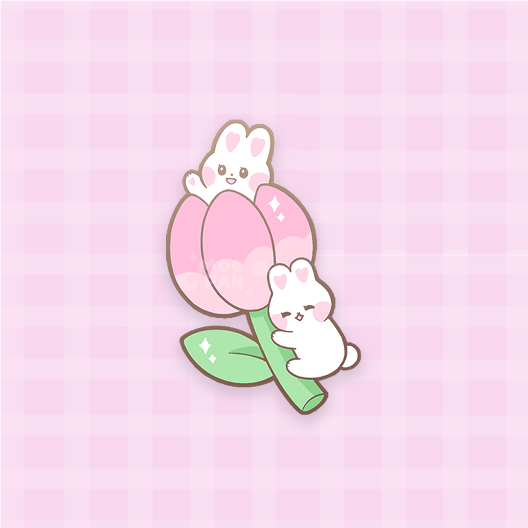 Tulip Bunny Pin – MoopahCreations