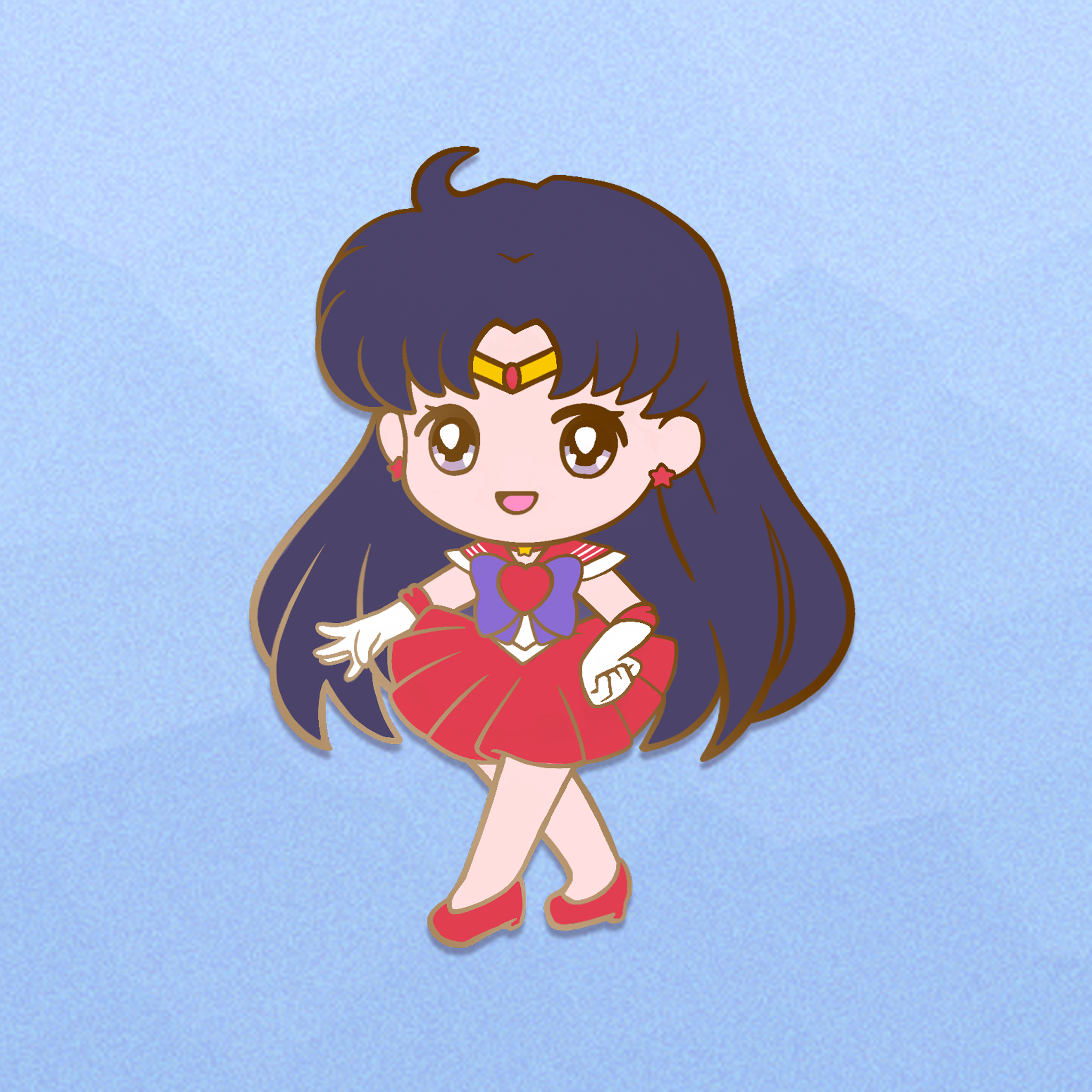 Sailor Mars Pin – MoopahCreations