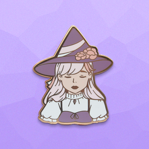Purple Pastel Witch Pin