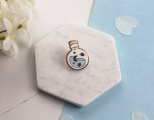 Load image into Gallery viewer, Witches Blue Potion Bottle Pin